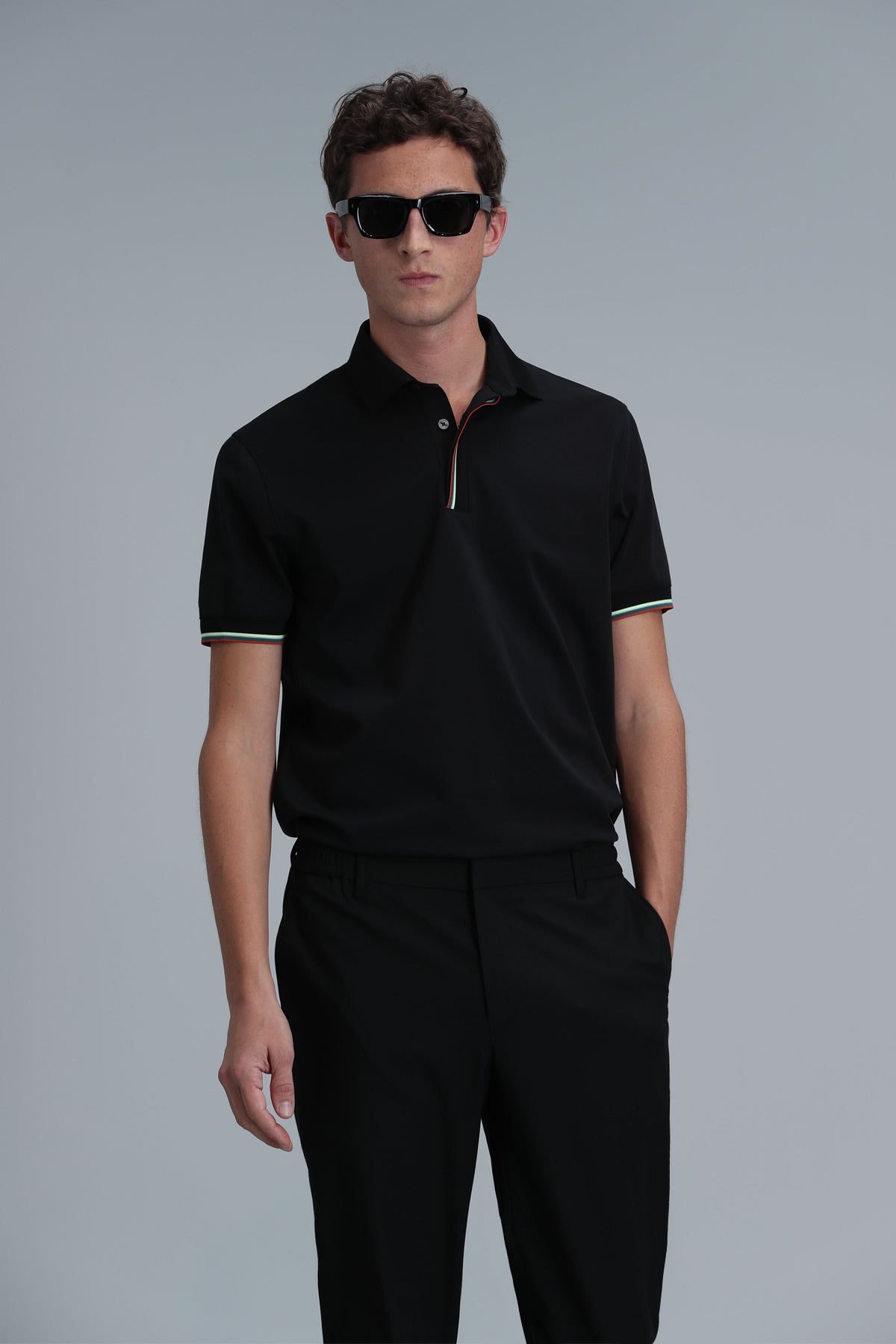 Lufian Minimalist Polo Yaka Kısa Kol Erkek T-Shirt - Günlük & Şık