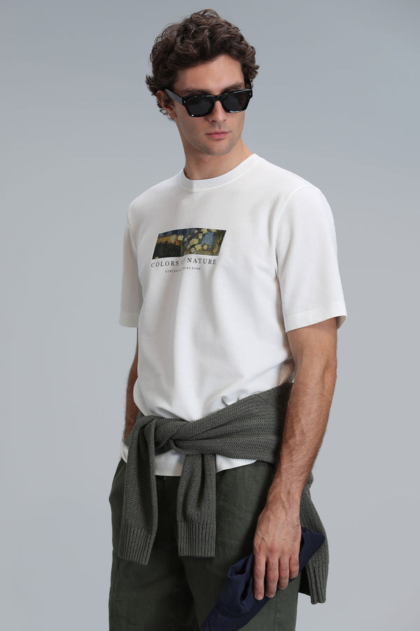 Lufian Minimalist Oversize Erkek T-Shirt - Kısa Kol - Günlük Kullanım