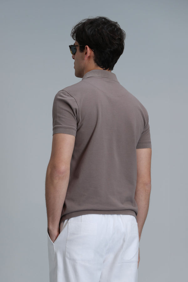 Lufian Minimalist Polo Yaka Kısa Kol Erkek T-Shirt - Günlük Şıklık