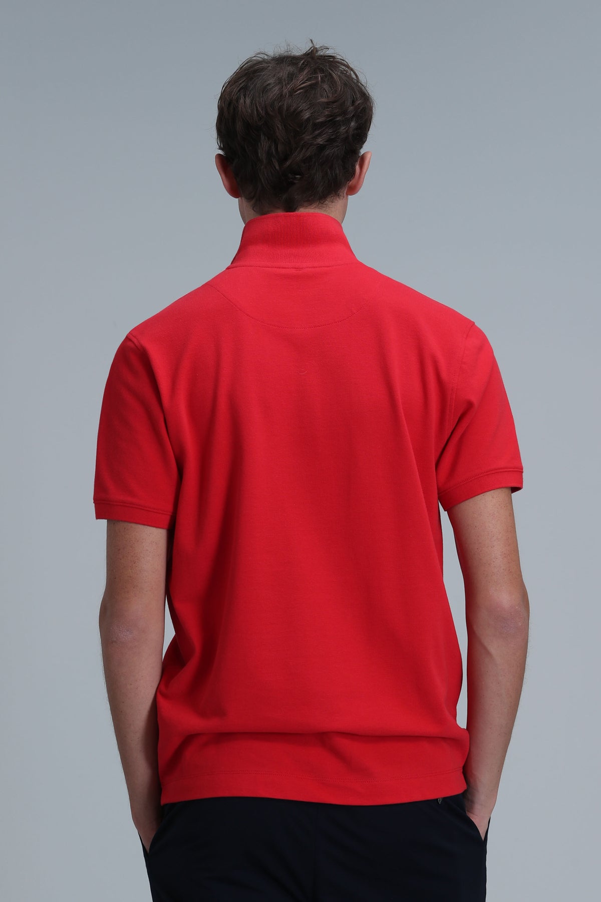 Lufian Minimalist Polo Yaka Kısa Kol Erkek T-Shirt - Günlük Şıklık