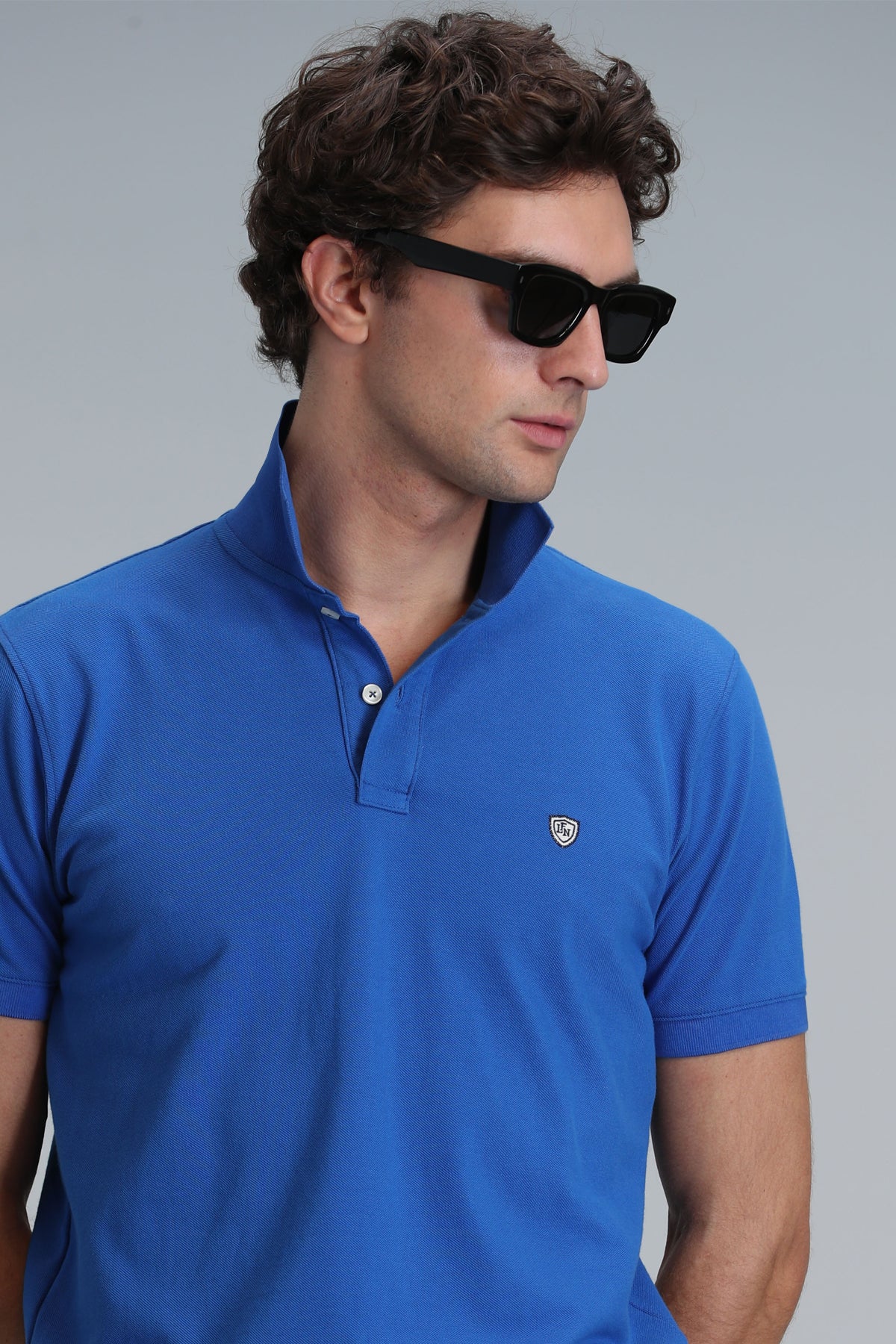 Lufian Minimalist Polo Yaka Kısa Kol Erkek T-Shirt - Günlük Şıklık
