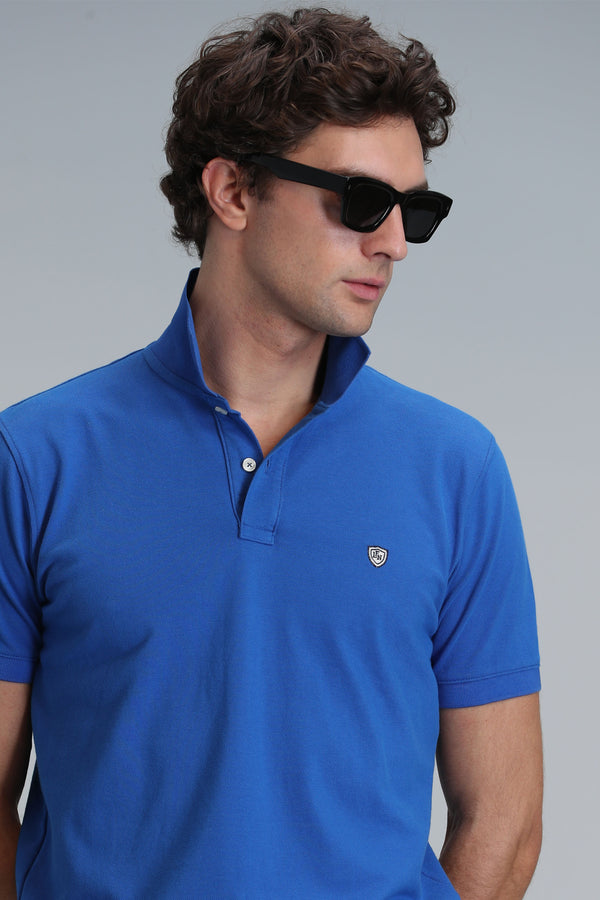 Lufian Minimalist Polo Yaka Kısa Kol Erkek T-Shirt - Günlük Şıklık