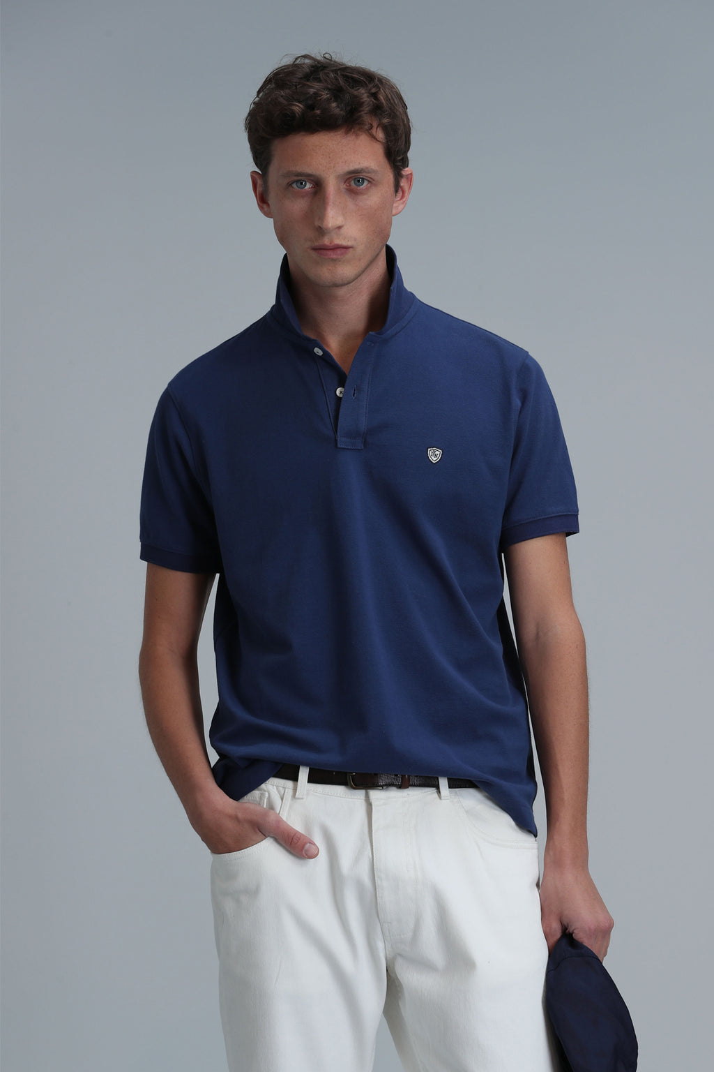Lufian Minimalist Polo Yaka Kısa Kol Erkek T-Shirt - Günlük Şıklık