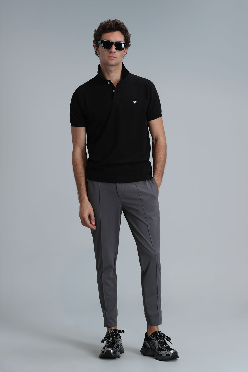 Lufian Minimalist Polo Yaka Kısa Kol Erkek T-Shirt - Günlük Şıklık