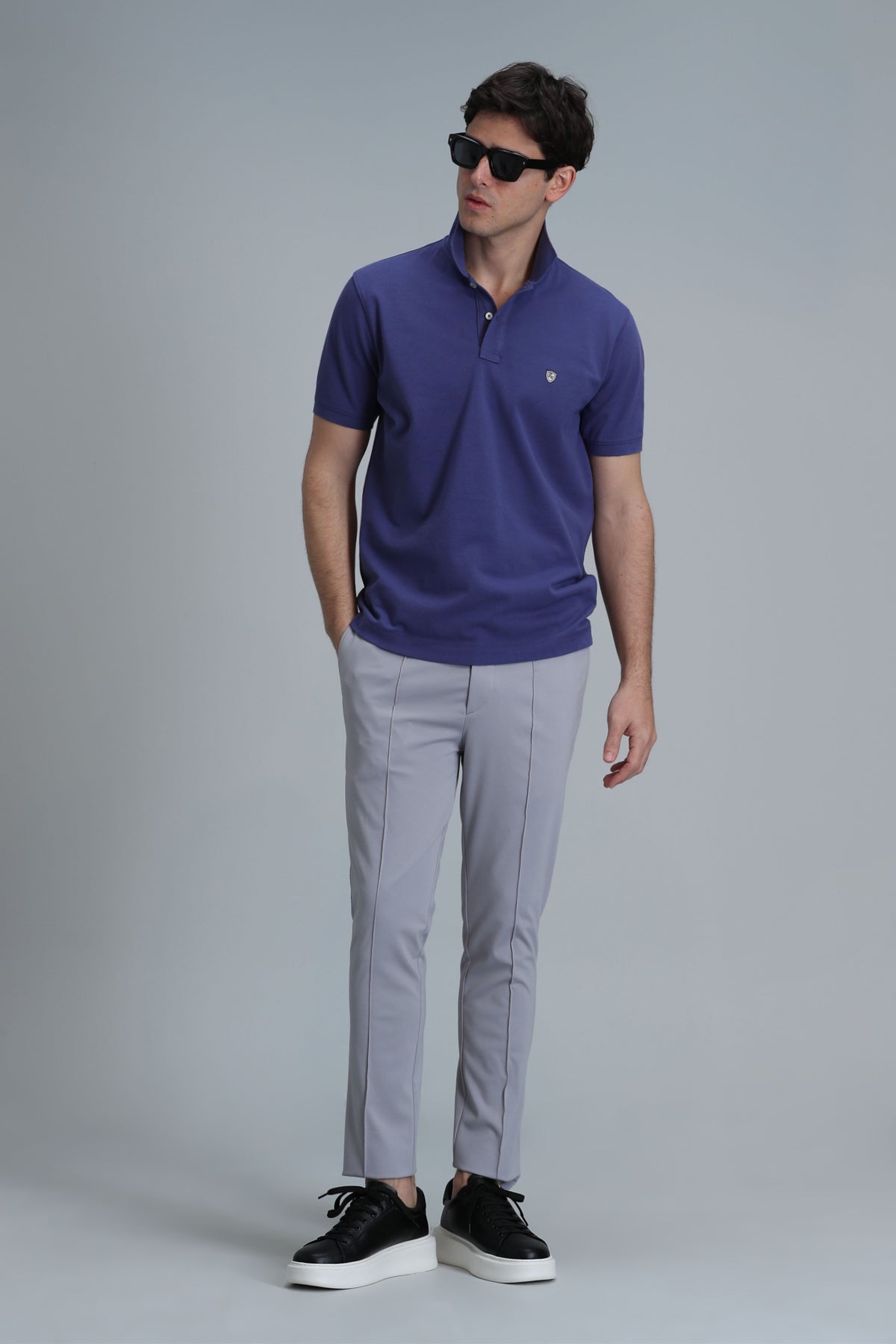 Lufian Minimalist Polo Yaka Kısa Kol Erkek T-Shirt - Günlük Şıklık