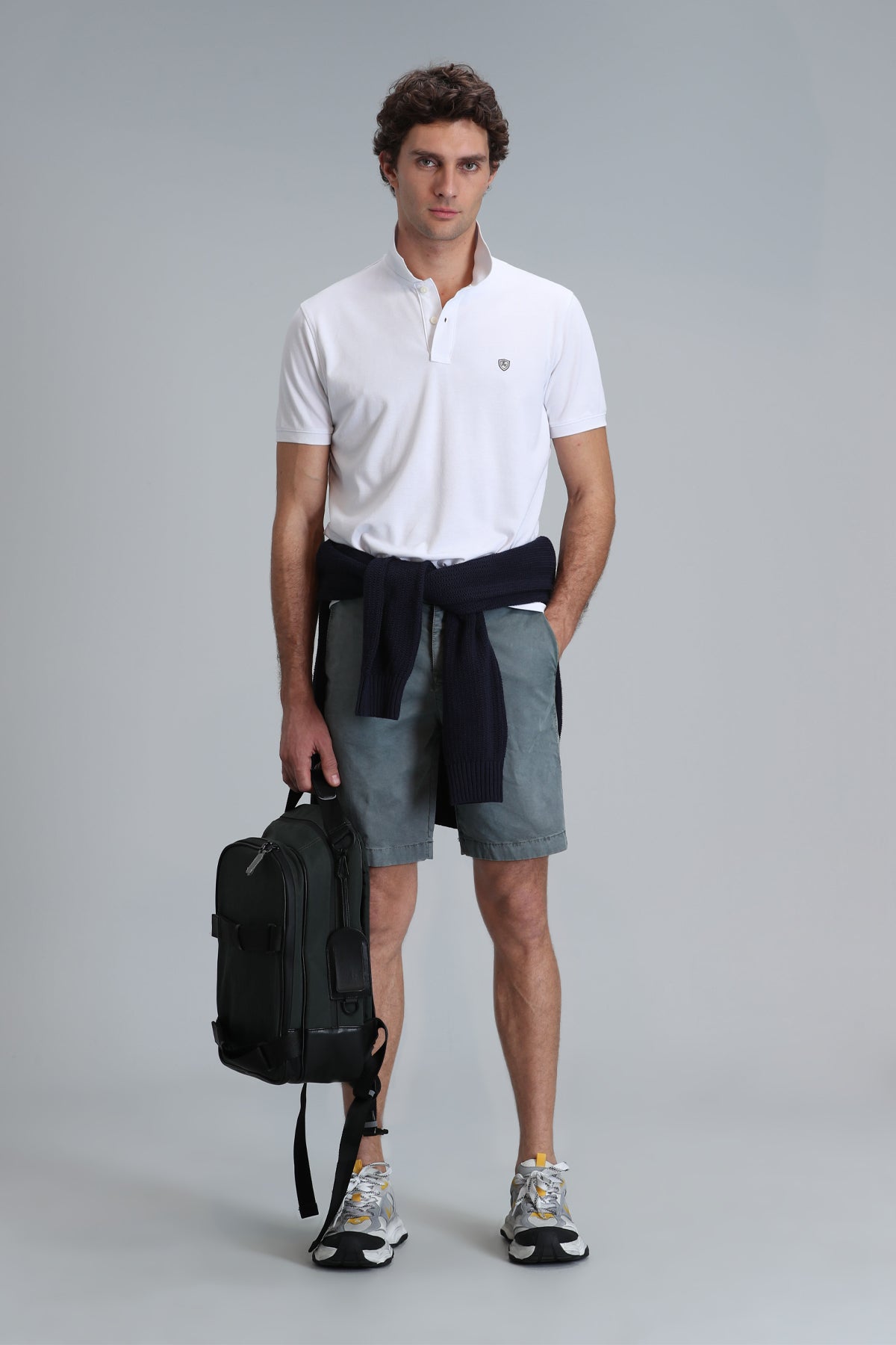 Lufian Minimalist Polo Yaka Kısa Kol Erkek T-Shirt - Günlük Şıklık