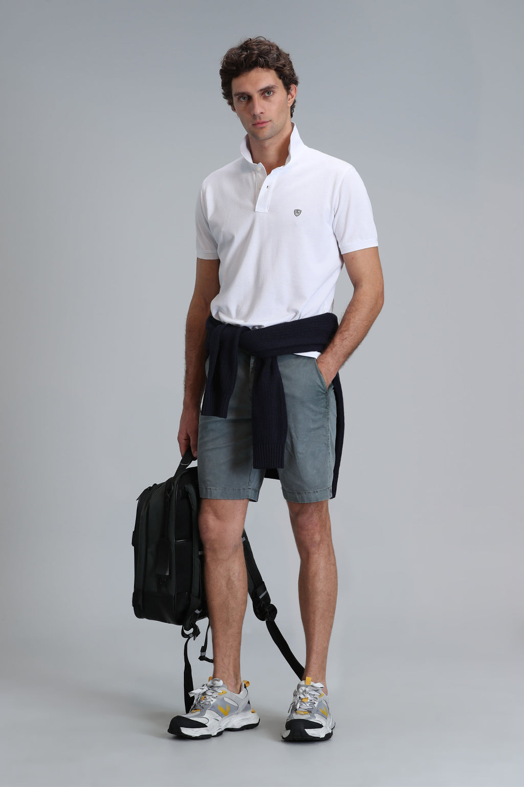 Lufian Minimalist Polo Yaka Kısa Kol Erkek T-Shirt - Günlük Şıklık