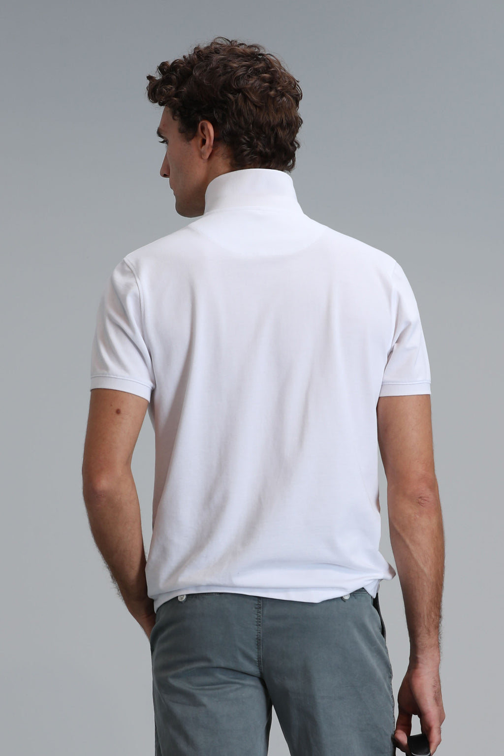 Lufian Minimalist Polo Yaka Kısa Kol Erkek T-Shirt - Günlük Şıklık