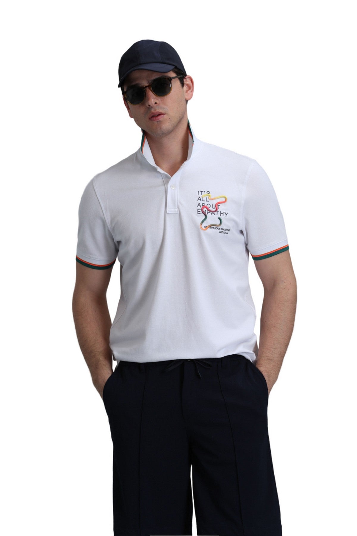 Lufian Minimalist Polo Yaka Kısa Kol Erkek T-Shirt - Günlük Kombinleriniz İçin Main image