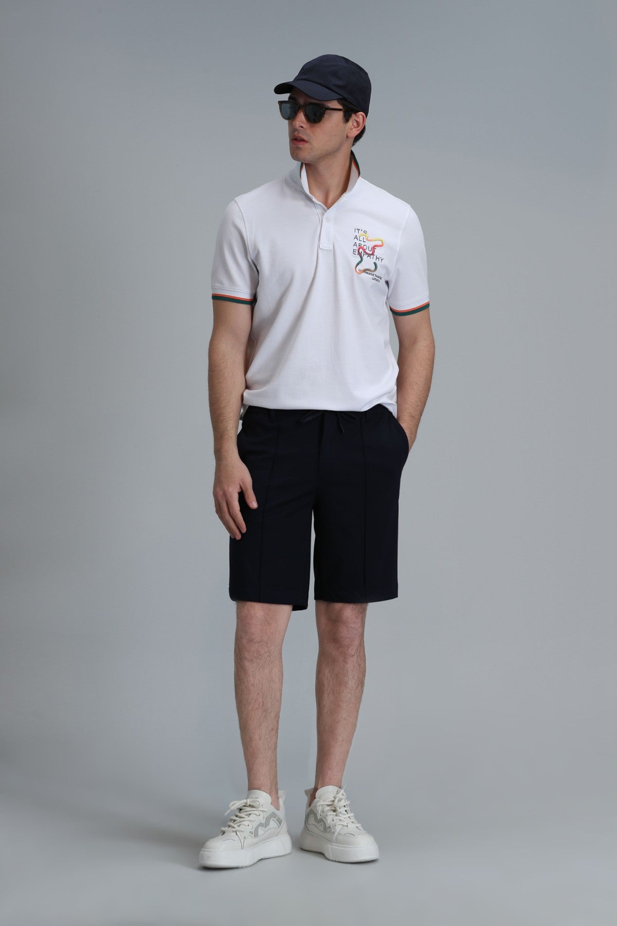 Lufian Minimalist Polo Yaka Kısa Kol Erkek T-Shirt - Günlük Kombinleriniz İçin Secondary image