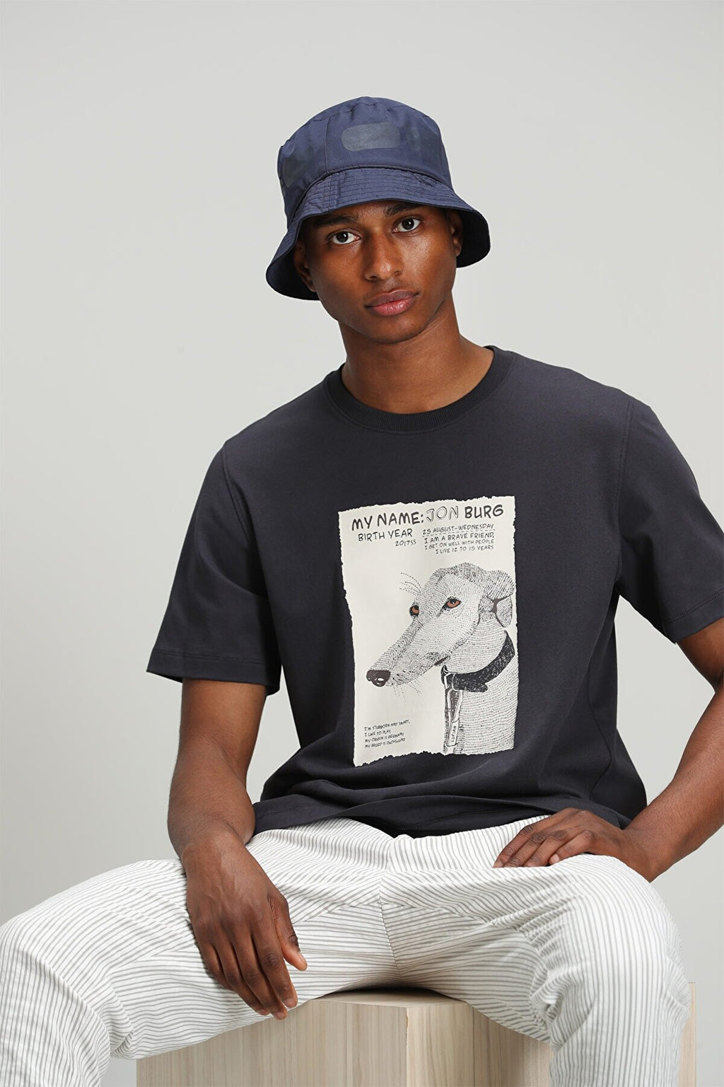 Lufian Oversize Minimalist Erkek T-Shirt - Kısa Kol Yuvarlak Yaka Günlük