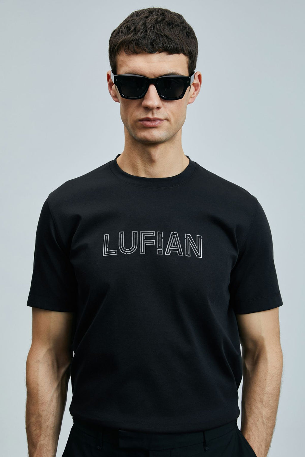 Lufian Minimalist Oversize Yuvarlak Yaka Kısa Kol Erkek T-Shirt