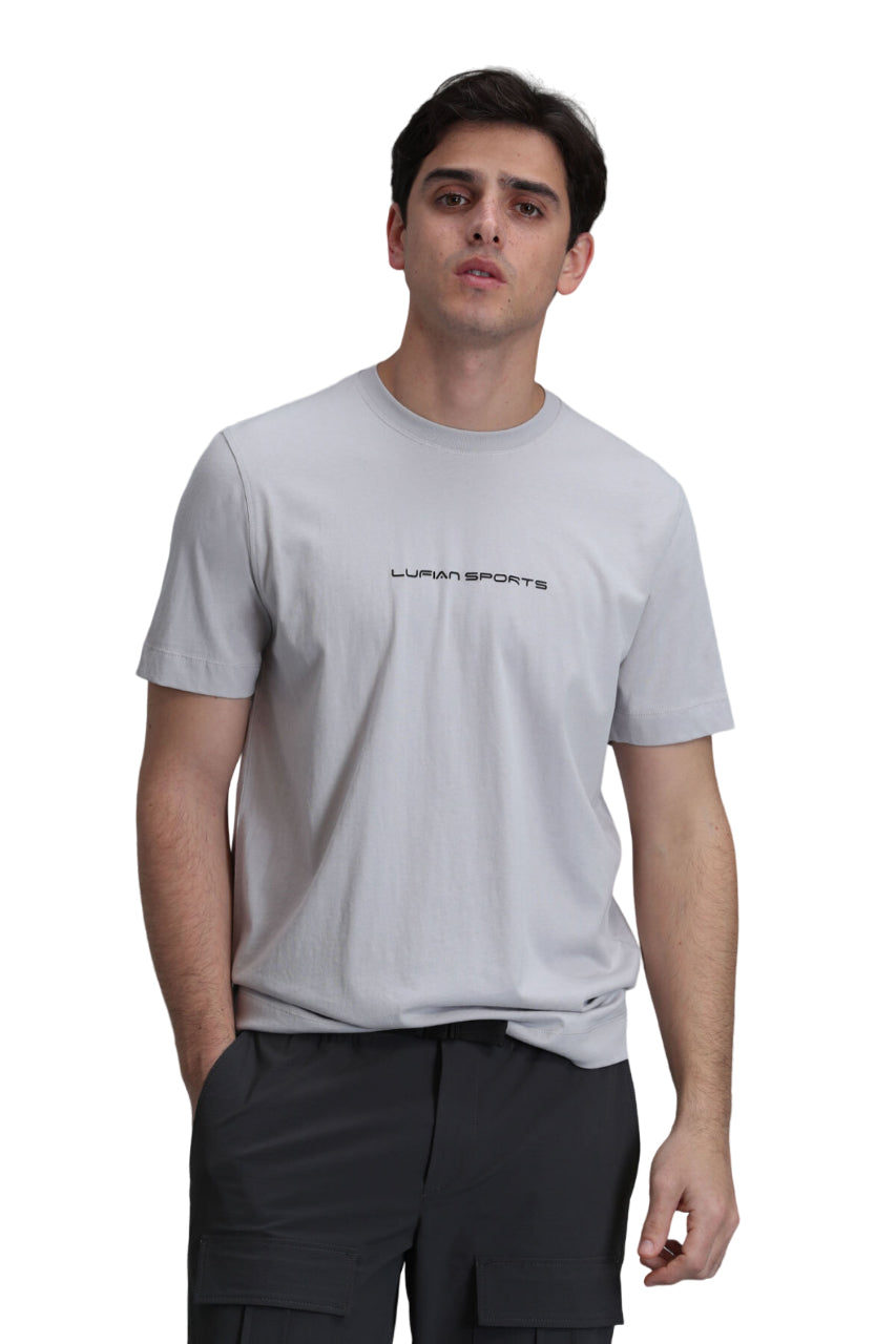 Lufian Oversize Minimalist Erkek T-Shirt - Kısa Kol Yuvarlak Yaka Günlük Main image