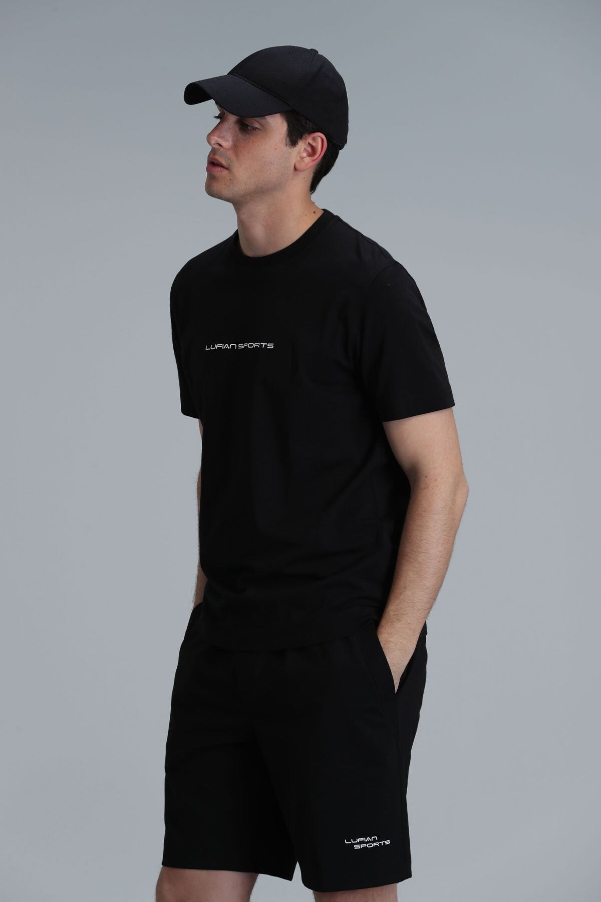 Lufian Oversize Minimalist Erkek T-Shirt - Kısa Kol Yuvarlak Yaka Günlük