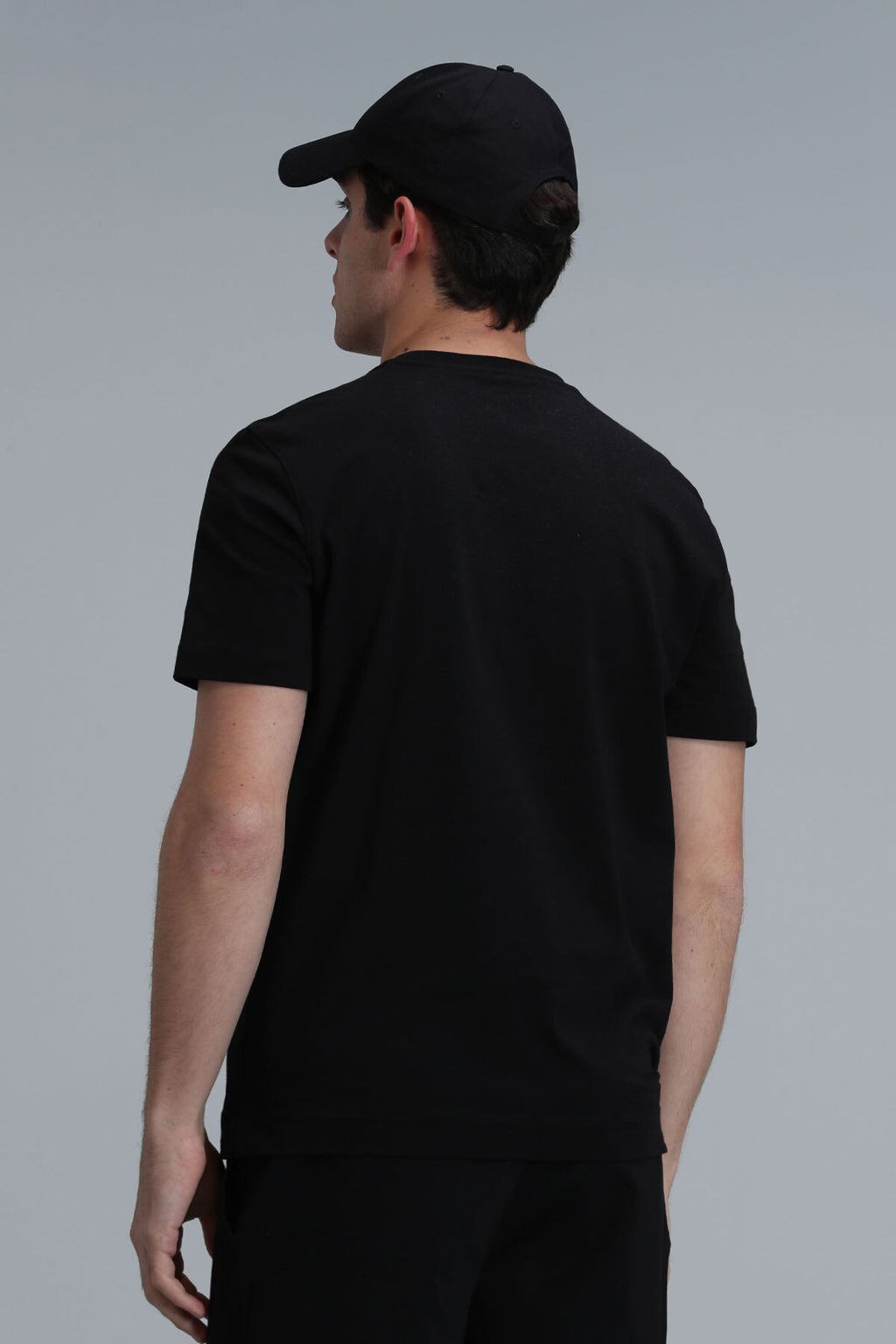 Lufian Oversize Minimalist Erkek T-Shirt - Kısa Kol Yuvarlak Yaka Günlük