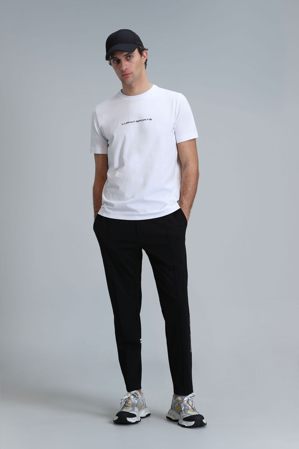 Lufian Oversize Minimalist Erkek T-Shirt - Kısa Kol Yuvarlak Yaka Günlük