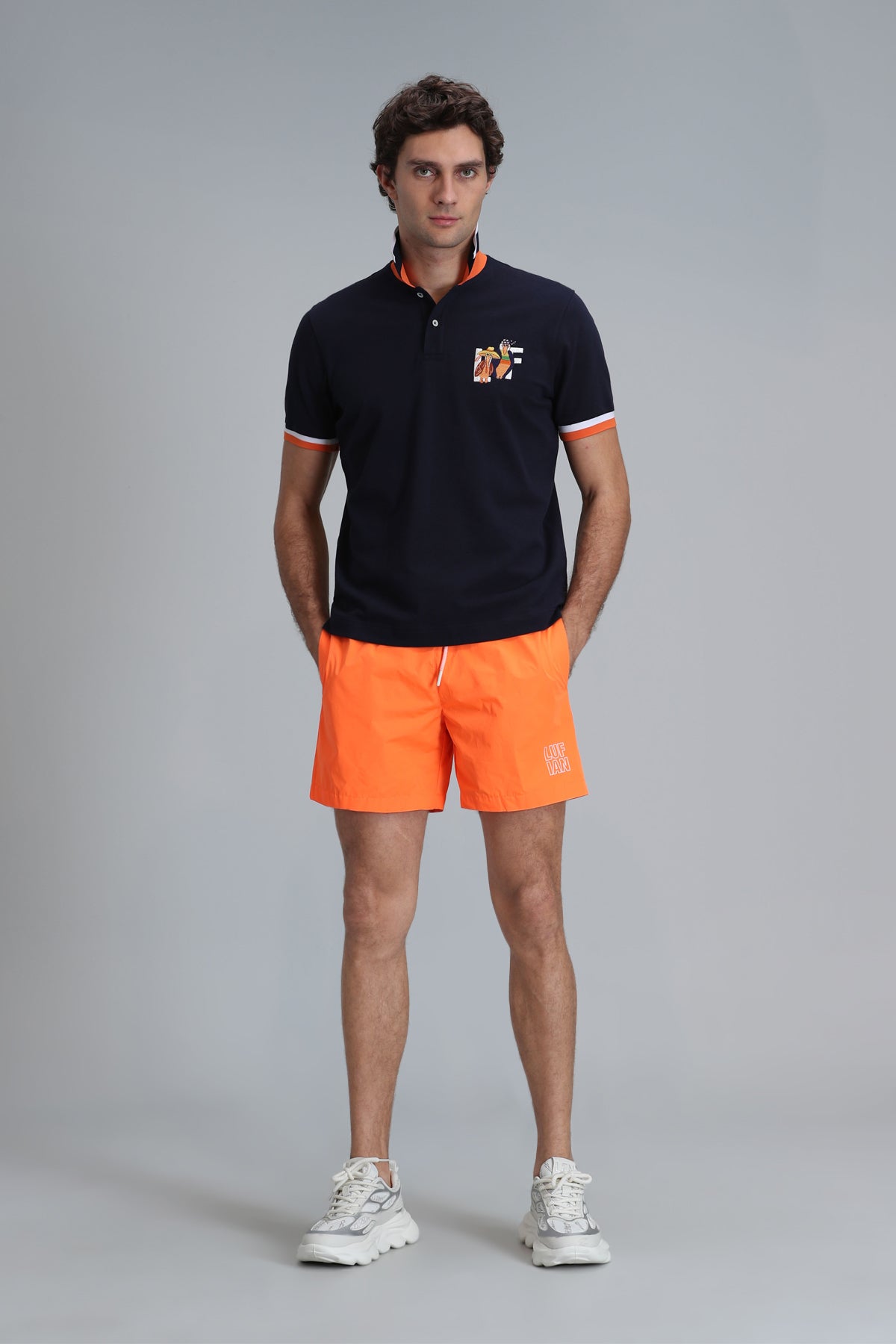 Lufian Minimalist Polo Yaka Kısa Kol Erkek T-Shirt - Günlük Şıklık Secondary image