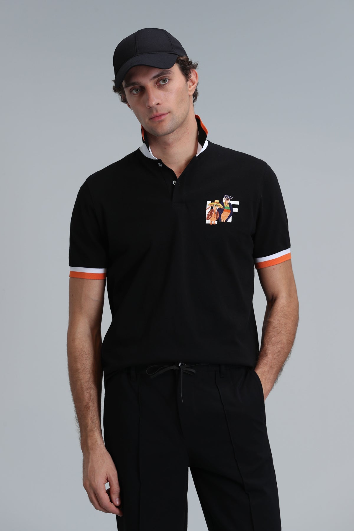 Lufian Minimalist Polo Yaka Kısa Kol Erkek T-Shirt - Günlük Şıklık