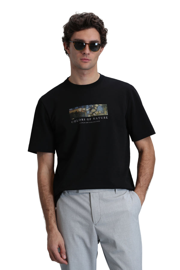 Lufian Minimalist Oversize Erkek T-Shirt - Kısa Kol - Günlük Kullanım
