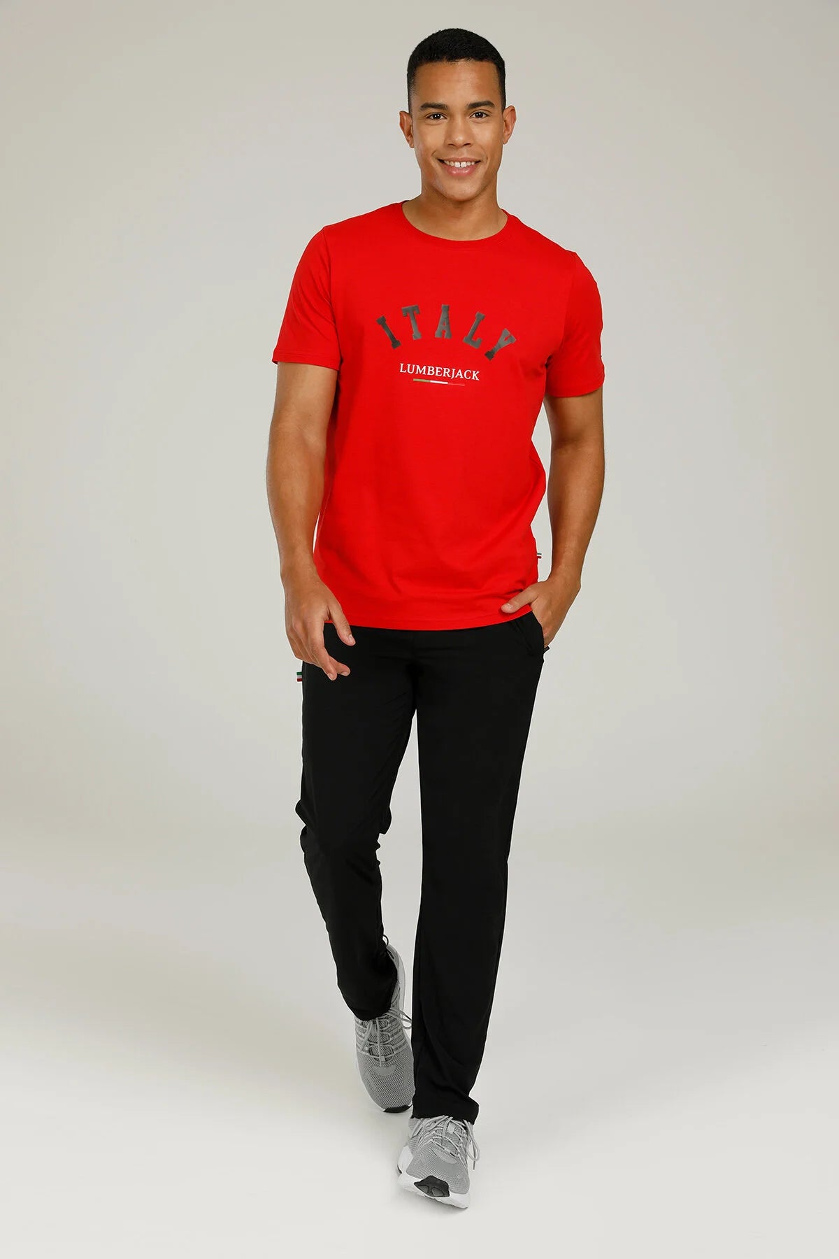 Lumberjack Minimalist Erkek T-Shirt - Kısa Kol Yuvarlak Yaka - Günlük Stil