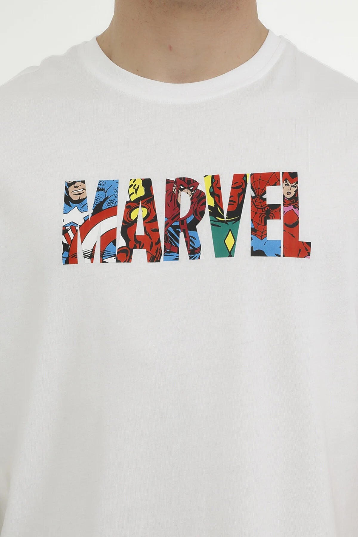 Lumberjack Marvel Baskılı Regular Fit Kısa Kol Erkek T-Shirt - Günlük Kullanım