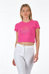Only Minimalist Crop T-Shirt - Kısa Kol Yuvarlak Yaka Günlük