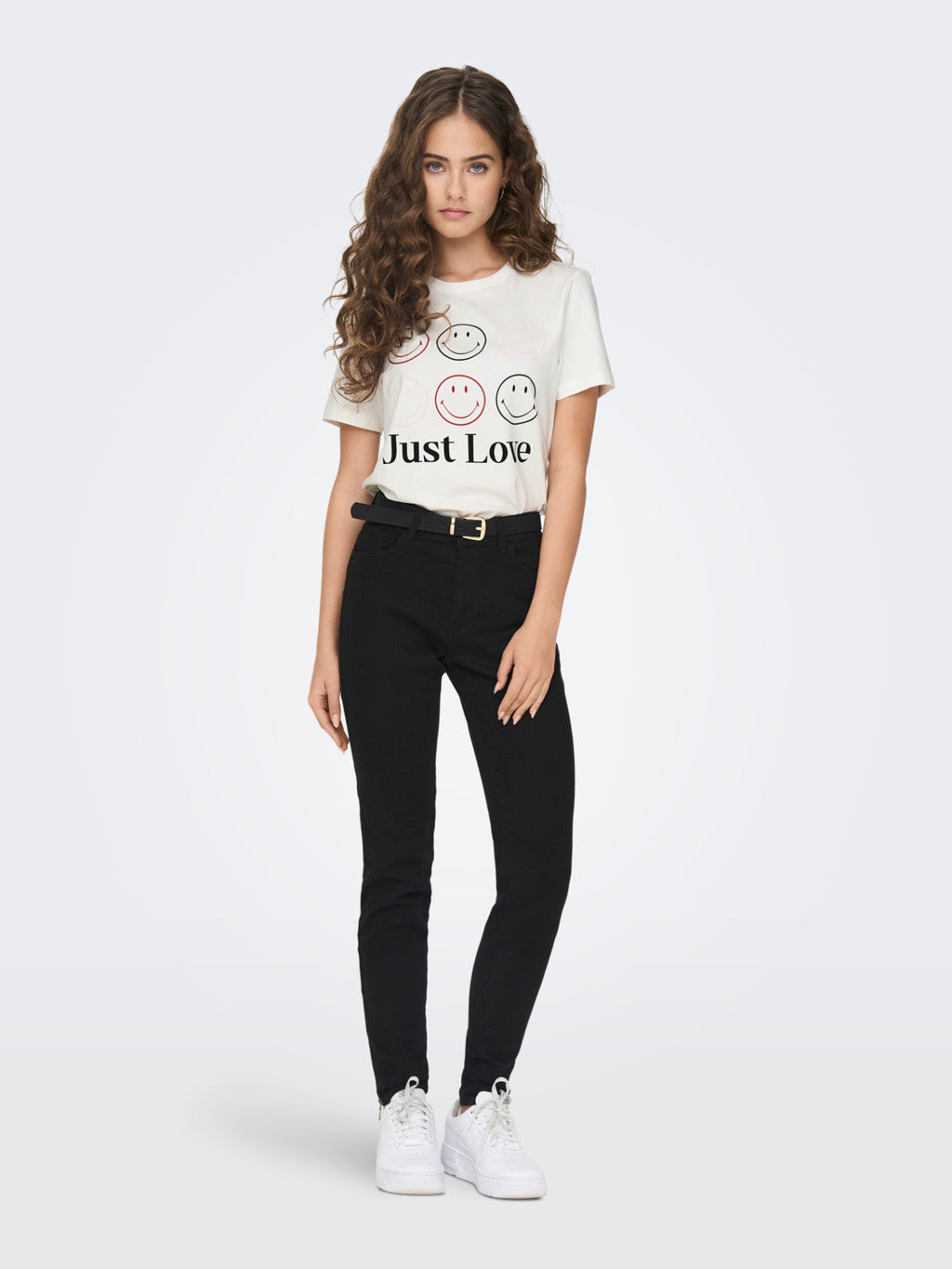 Only Minimalist Kadın T-Shirt - Kısa Kol Yuvarlak Yaka Günlük