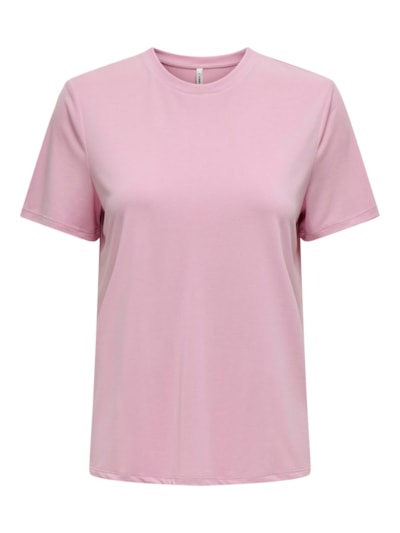 Only Minimalist Oversize Tişört - Yuvarlak Yaka Kısa Kol - Günlük
