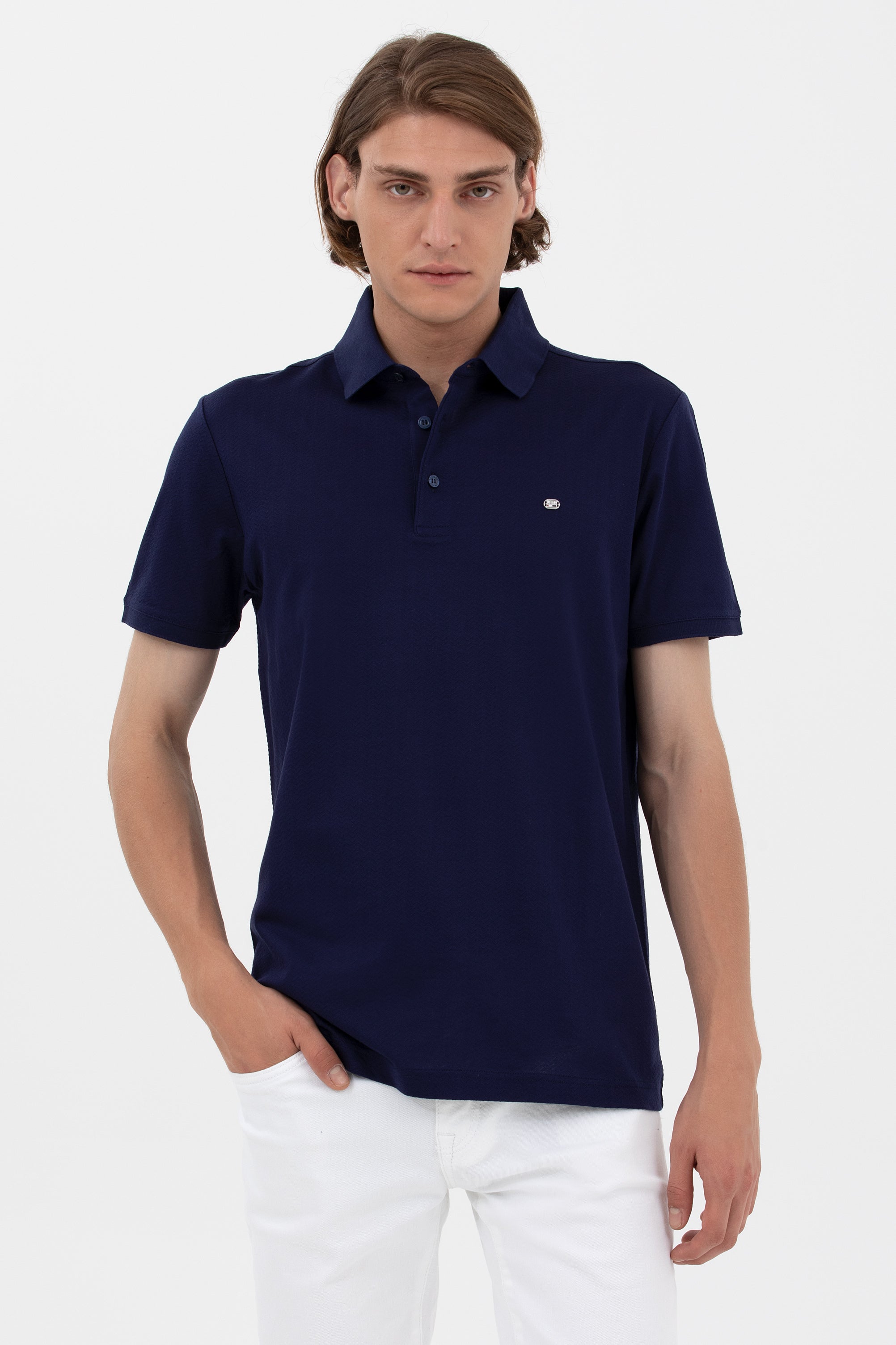 U.S. Polo Assn. Erkek Minimalist Polo Yaka Kısa Kol T-Shirt - Günlük Stil Main image
