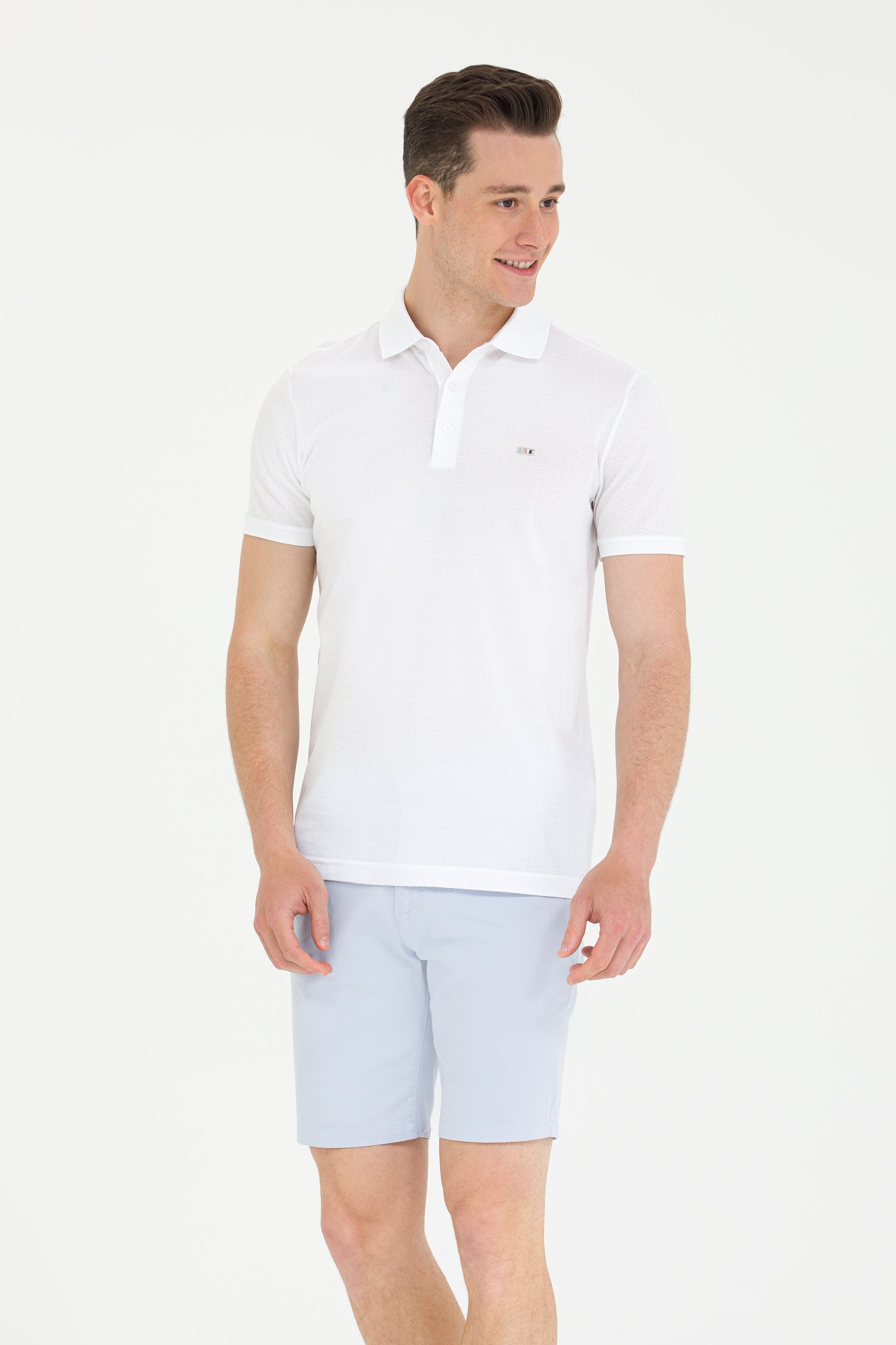 U.S. Polo Assn. Erkek Minimalist Polo Yaka Kısa Kol T-Shirt - Günlük Stil