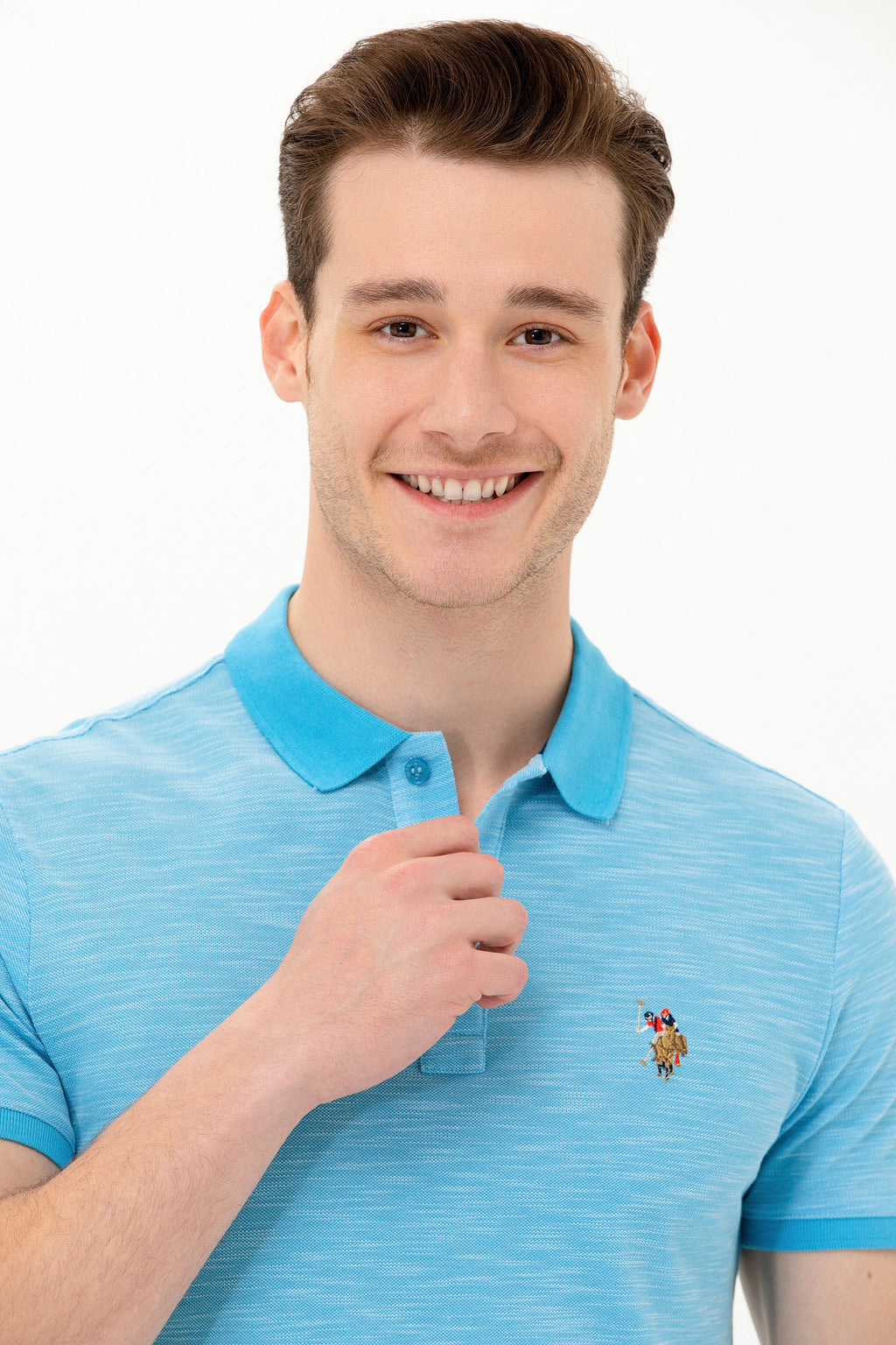 U.S. Polo Assn. Erkek Minimalist Polo Yaka Kısa Kol T-Shirt - Günlük Stil