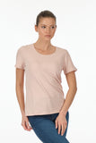 Vedi Minimalist Women's T-Shirt - Short Sleeve Round Neck - Casual