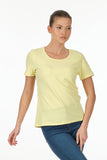 Vedi Minimalist Women's T-Shirt - Short Sleeve Round Neck - Casual