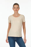 Vedi Minimalist Women's T-Shirt - Short Sleeve Round Neck - Casual