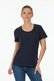 Vedi Minimalist Women's T-Shirt - Short Sleeve Round Neck - Casual