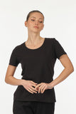 Vedi Minimalist Women's T-Shirt - Short Sleeve Round Neck - Casual