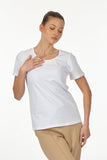 Vedi Minimalist Women's T-Shirt - Short Sleeve Round Neck - Casual