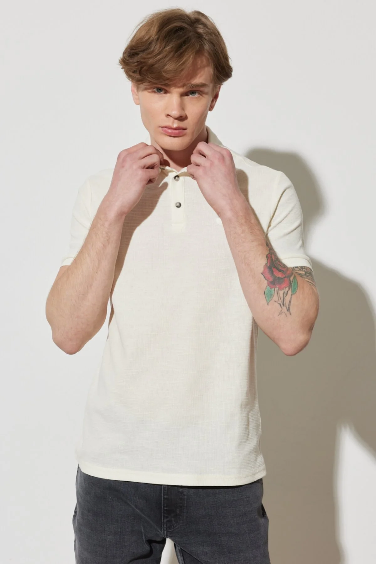 Wrangler Minimalist Polo Yaka Kısa Kol Erkek Tişört - Günlük Kullanım Main image