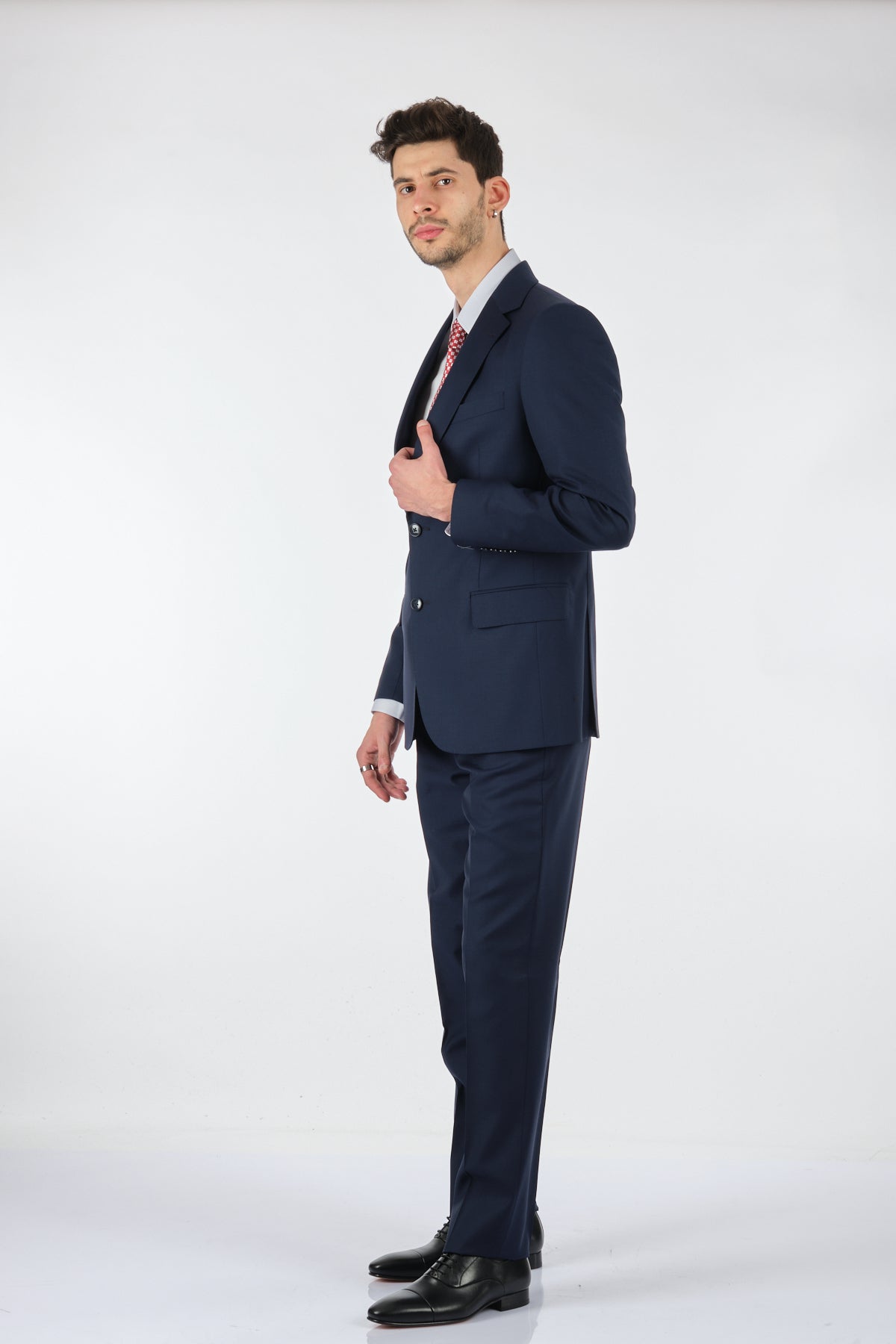 Tom Becker Slim Fit Erkek Takım Elbise - İki Parça Klasik Stil Secondary image