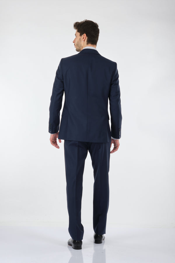 Tom Becker Slim Fit Erkek Takım Elbise - İki Parça Klasik Stil