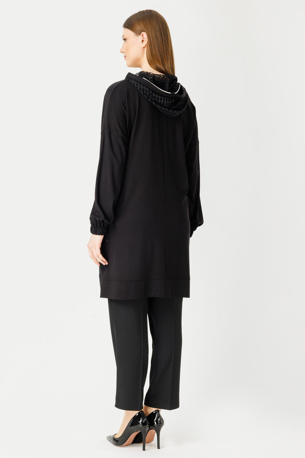 Müsemma Oversize Kapüşonlu Midi Kadın Takım - Minimalist, Günlük