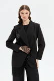 Müsemma Plus Size Elegant Suit with Tassel and Sequin Details
