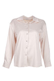 Stone Embellished Satin Shirt Ekol
