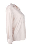 Stone Embellished Satin Shirt Ekol