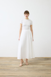 Tailor Shop Minimalist Midi Linen Skirt - High Waist - Casual & Chic