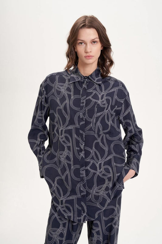 Terzi Dükkanı Oversize Gömlek Yaka Midi Kadın Takım - Minimalist & Şık