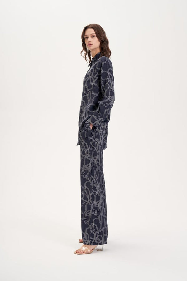 Terzi Dükkanı Oversize Gömlek Yaka Midi Kadın Takım - Minimalist & Şık