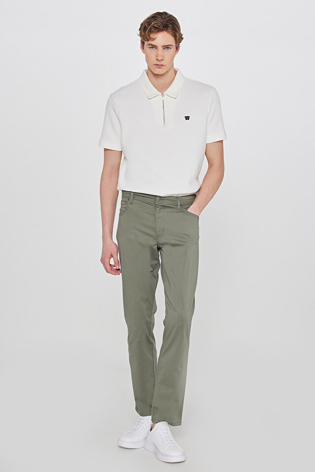 Texas Slim Fit Dar Kesim Normal Bel Siyah Esnek Pantolon Main image