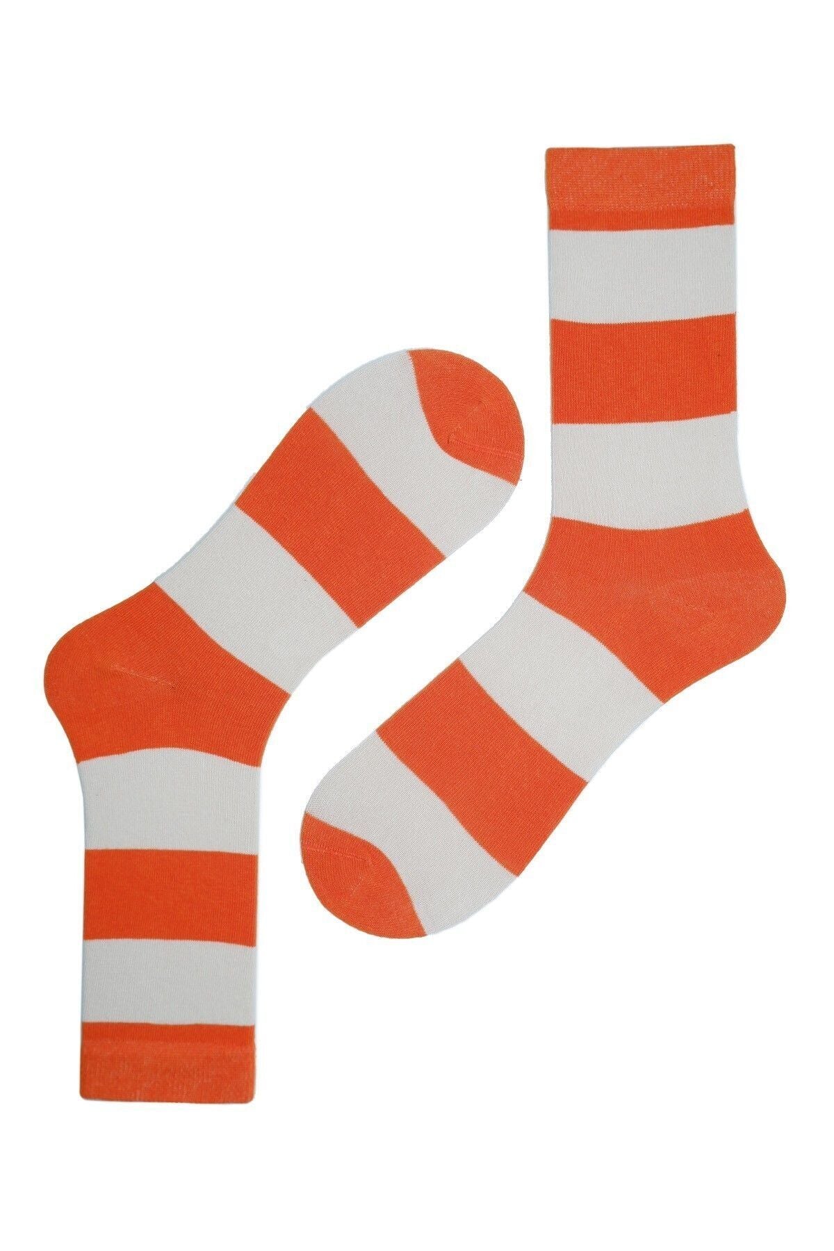 The Socks Company Minimalist Çizgili Kadın Çorap - Günlük Kullanım Main image