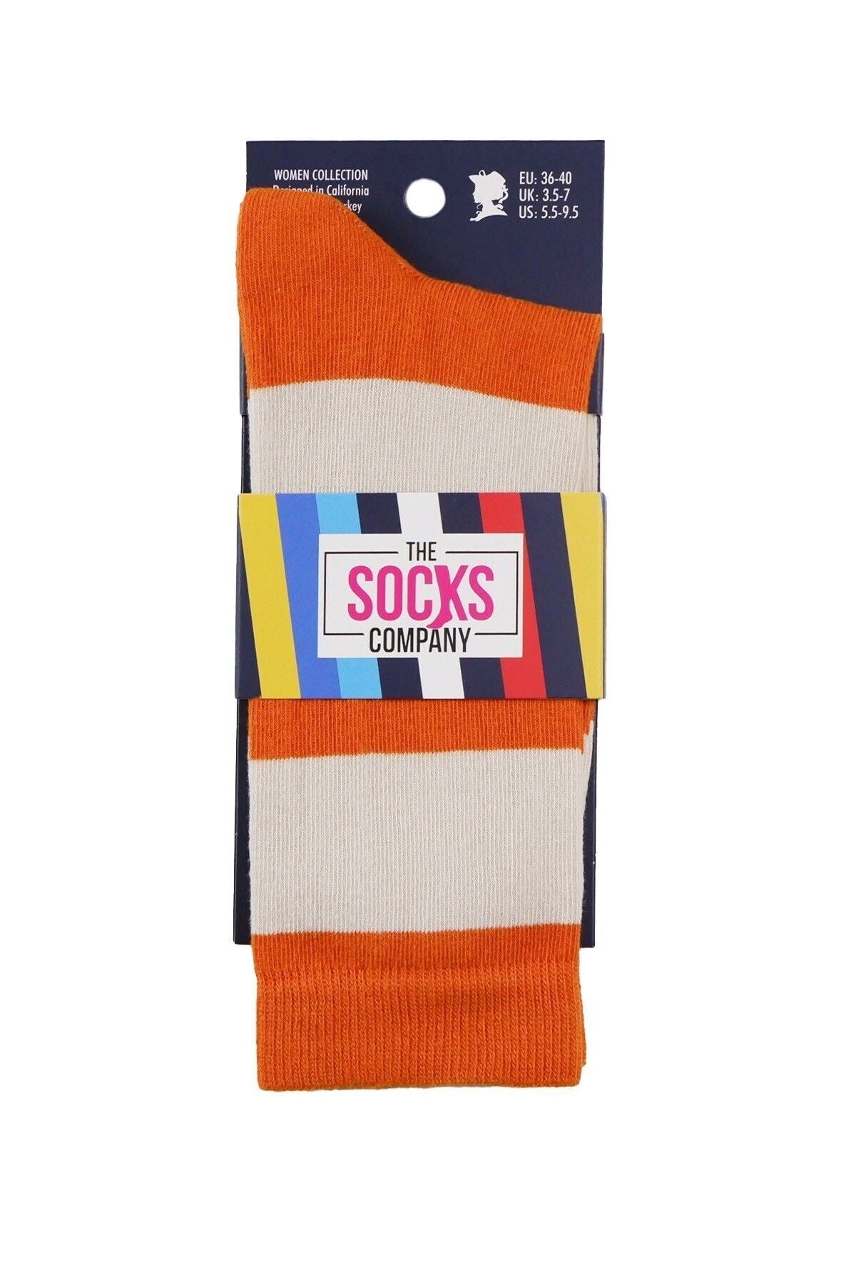 The Socks Company Minimalist Çizgili Kadın Çorap - Günlük Kullanım Secondary image